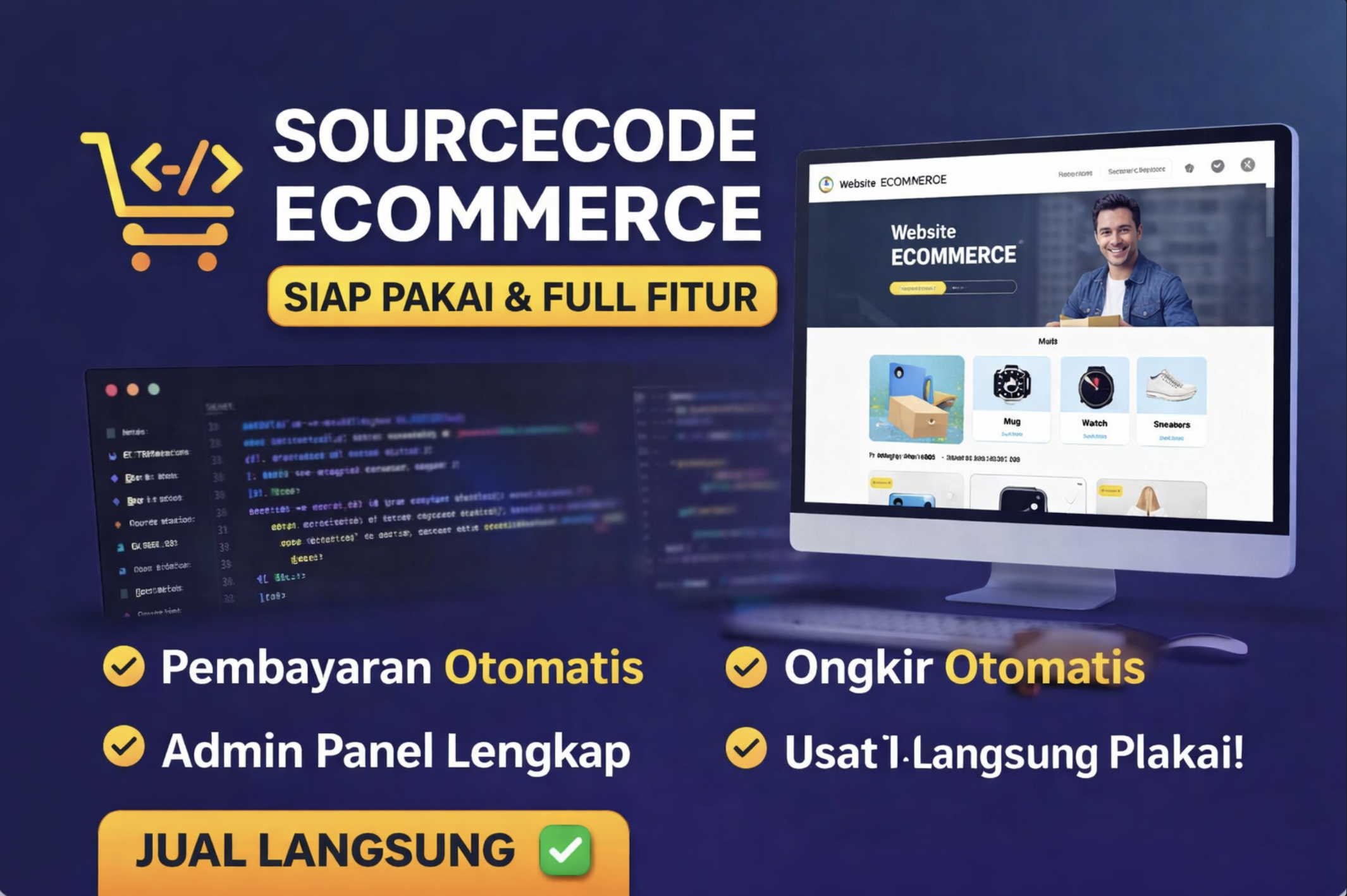 Sourcecode Laravel Ecommerce Lengkap — Pembayaran & Ongkir Otomatis
